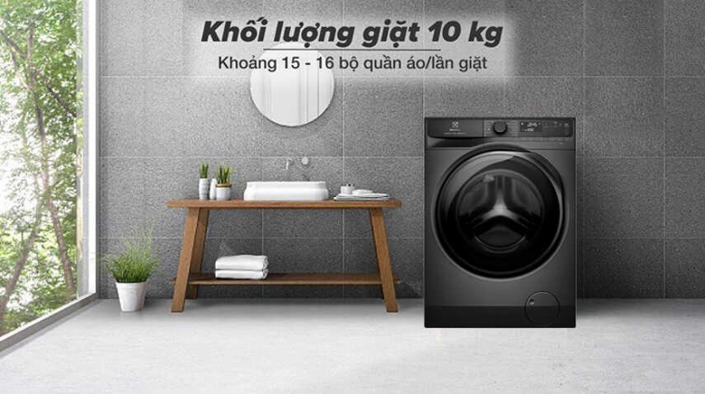 Máy giặt Electrolux 10kg cửa ngang EWF1043R7SC lựa chọn tốt cho gia đình 5 đến 7 người