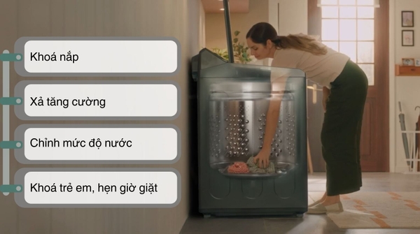 Bật mí lý do nên sử dụng máy giặt LG cửa trên T2725SX5G cho gia đình đồng người