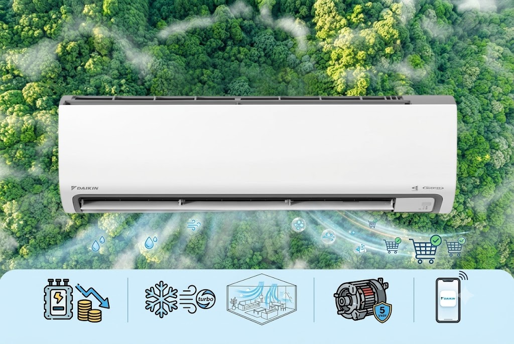 Vì sao điều hòa Daikin 24000btu 1 chiều FTKF71ZVMV đắt nhưng luôn cháy hàng?