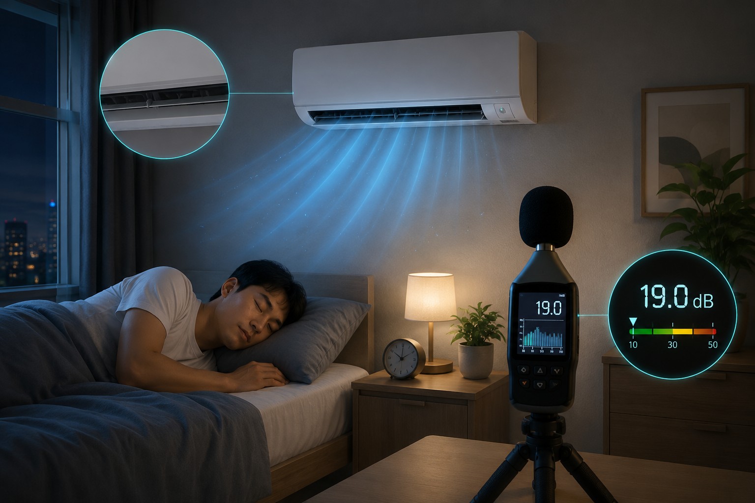 Điều hòa Daikin FTKM25AVMV chạy êm đến mức tưởng chưa bật? Test độ ồn thực tế