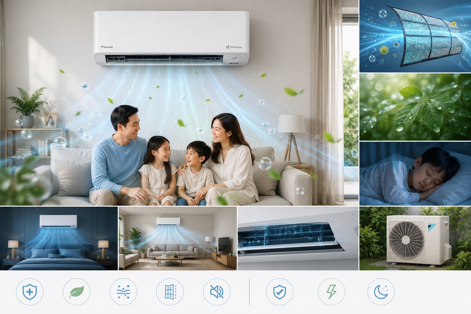 Điều hòa Daikin 18000btu FTKY50ZVMV, lựa chọn bảo vệ sức khỏe toàn diện cho gia đình