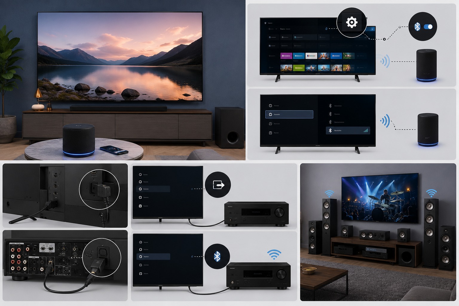 Hướng dẫn cách kết nối loa Bluetooth và dàn âm thanh đối với Google Tivi Sony