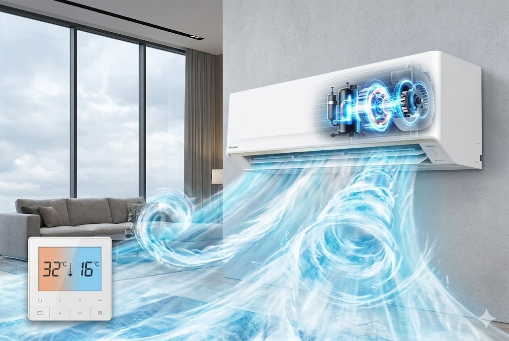 Tìm hiểu công nghệ làm lạnh nhanh P-Tech trên điều hòa Panasonic 24000btu CS-RU24CKH-8D