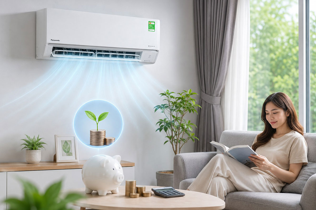Đừng nghĩ máy cơ là tốn điện, xem điều hòa Panasonic CS-N9AKH-8 tối ưu chi phí thế nào