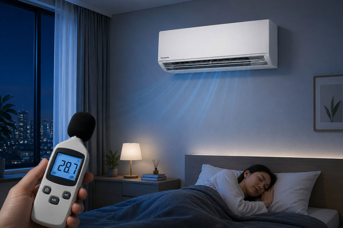 Điều hòa Panasonic 18000btu CS-U18BKH-8 có ồn không? Đánh giá độ ồn thực tế
