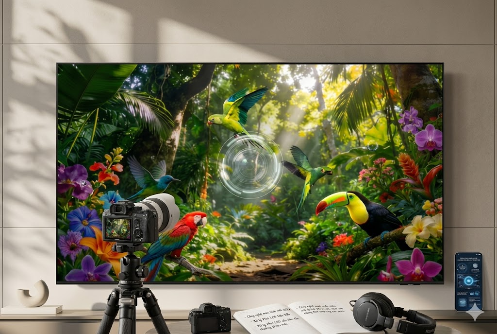 Review tivi Samsung Mini LED 55 inch UA55M1EHAKXXV ra mắt 2026 có gì đặc biệt?