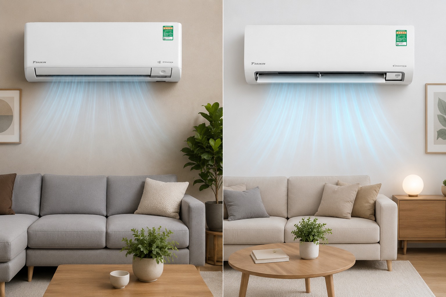 So sánh điều hòa Daikin FTKM35AVMV và FTKY35ZVMV, nên mua điều hòa cao cấp nào?