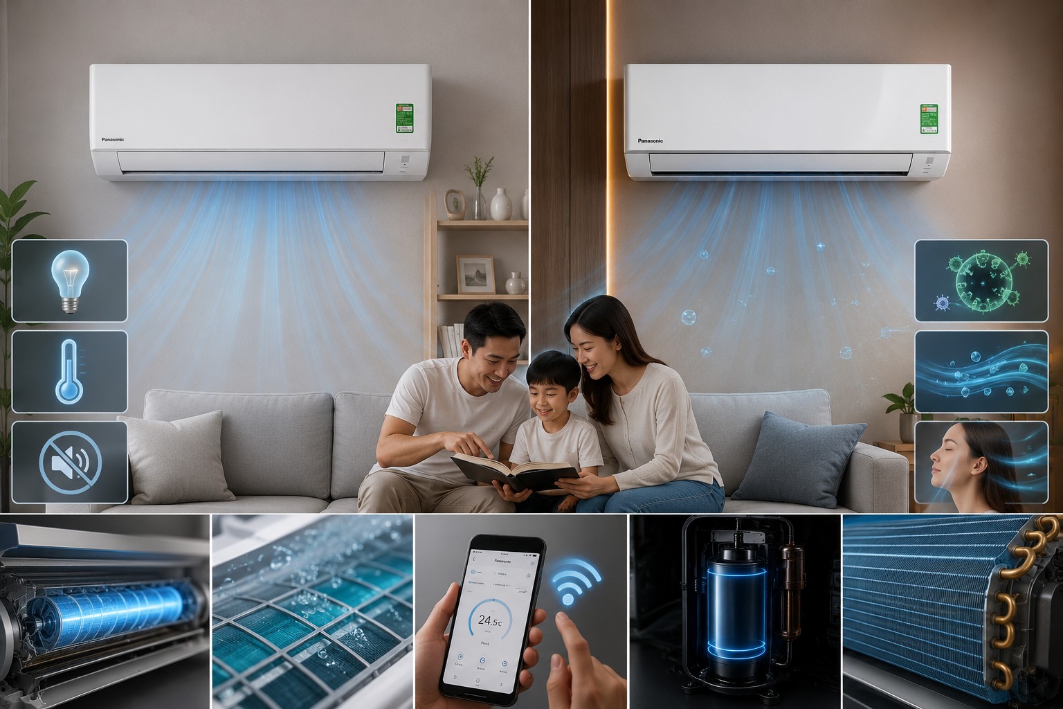 Lý do bạn nên chọn điều hòa Panasonic CS-XU24BKH-8 thay vì dòng tiêu chuẩn CS-U24BKH-8?