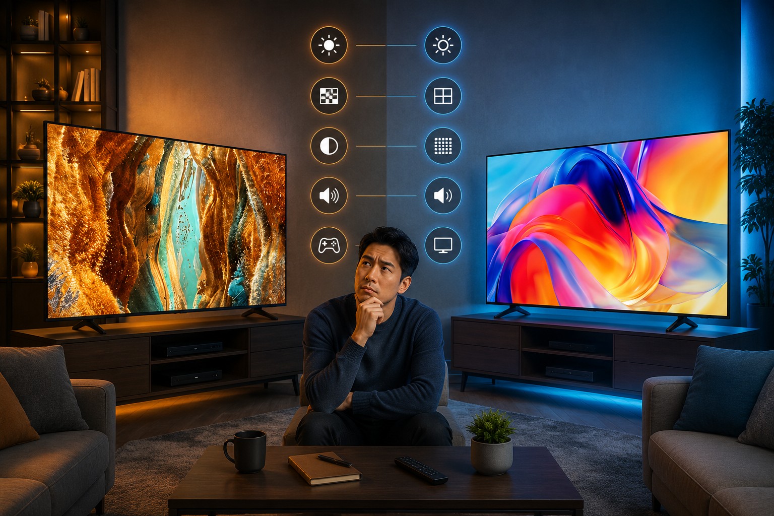 So sánh hai dòng tivi Samsung QA65QN70HAKXXV và UA65M71HAKXXV có gì khác biệt?