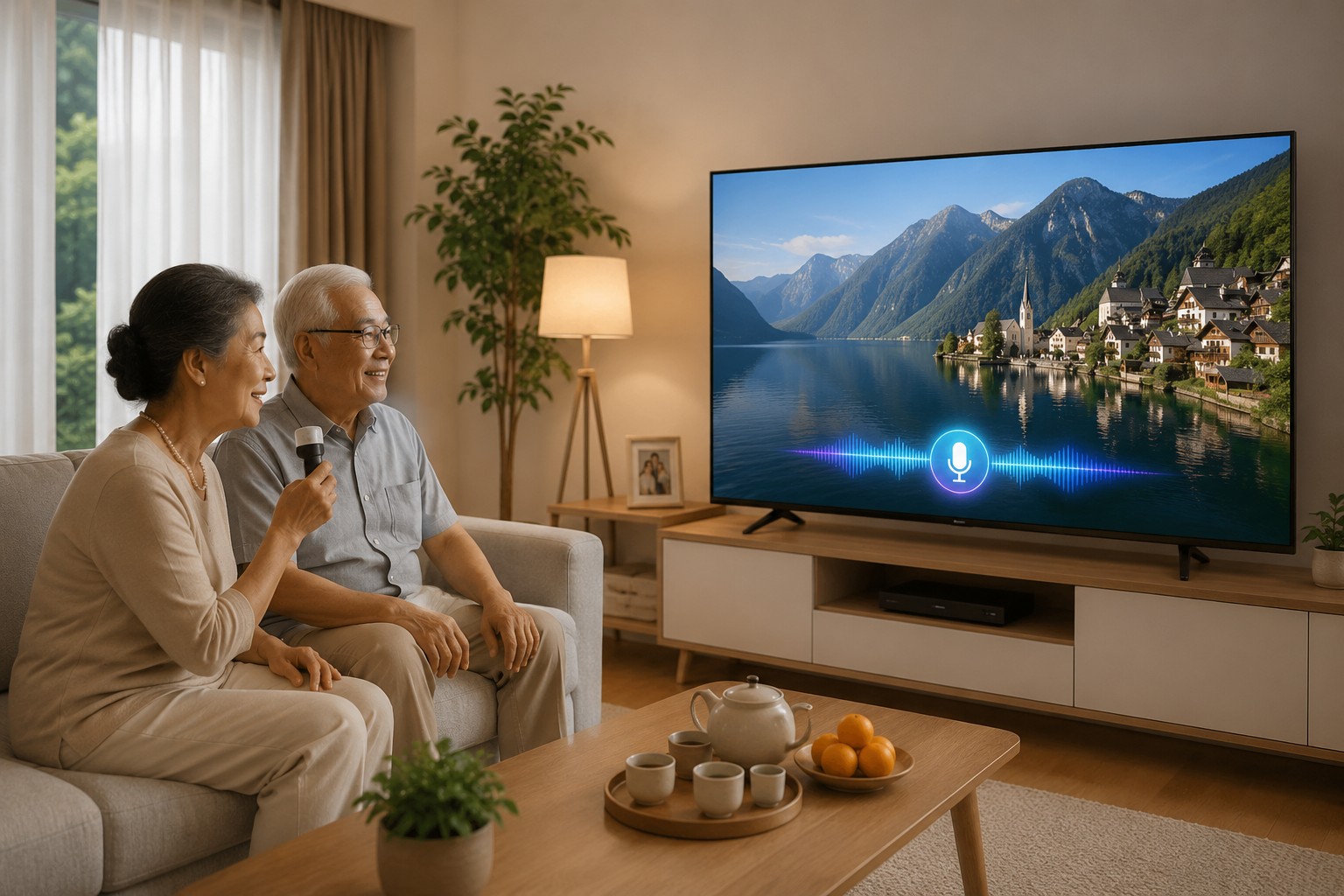 Mua tivi cho bố mẹ già, tivi Sony K-55S25VM2 là lựa chọn số 1 với tính năng tìm kiếm bằng giọng nói