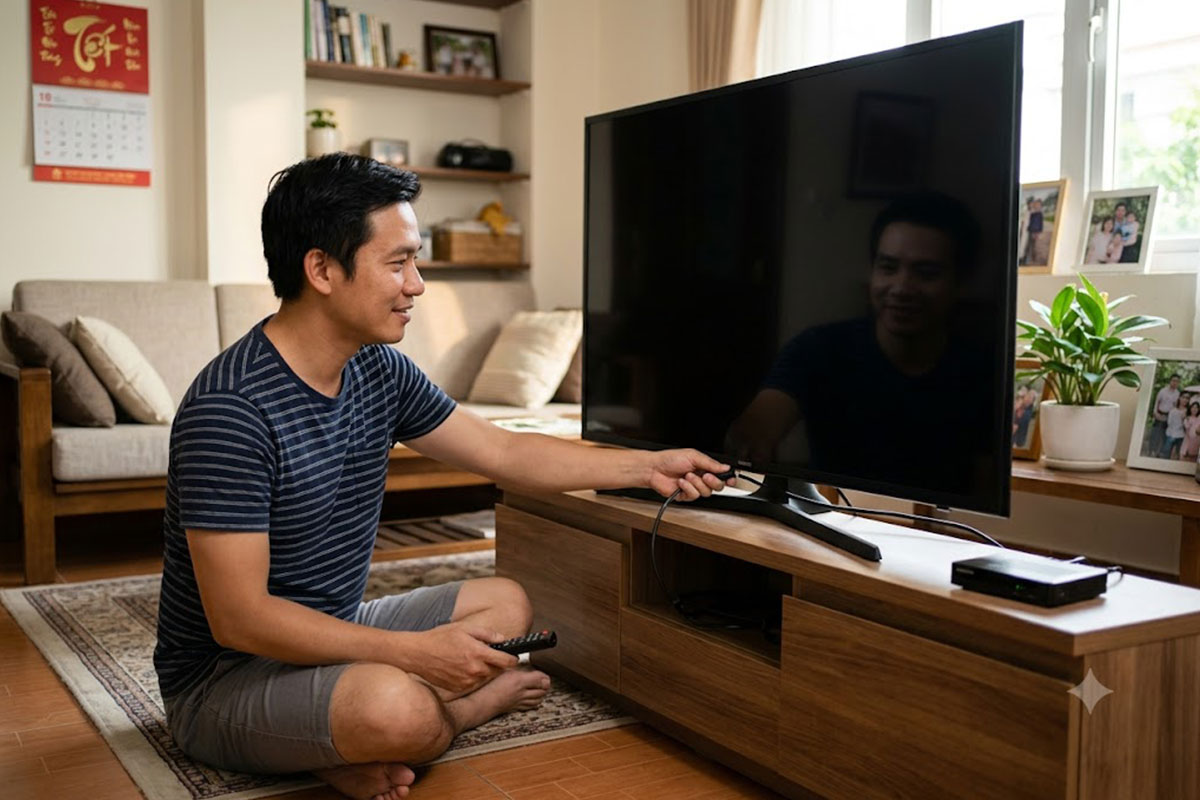 Tivi bị đen màn hình vẫn có tiếng? 5 phút tự sửa tại nhà, không tốn 1 xu