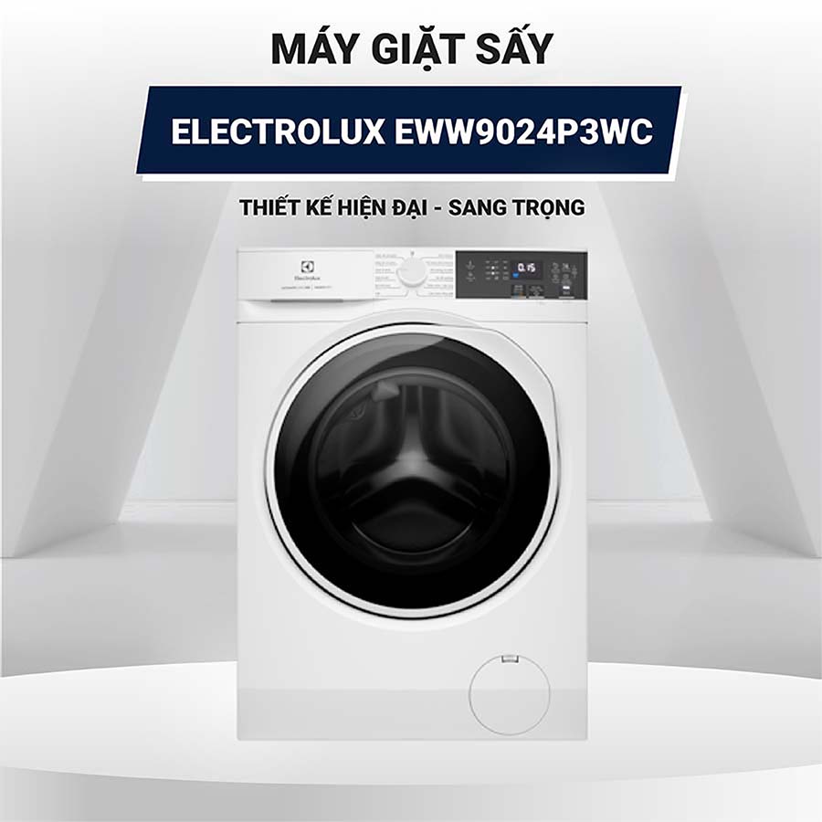 Máy giặt sấy Electrolux 9kg sấy 6kg EWW9024P3WC tiêu thụ khoảng bao nhiêu điện và nước mỗi lần giặt?