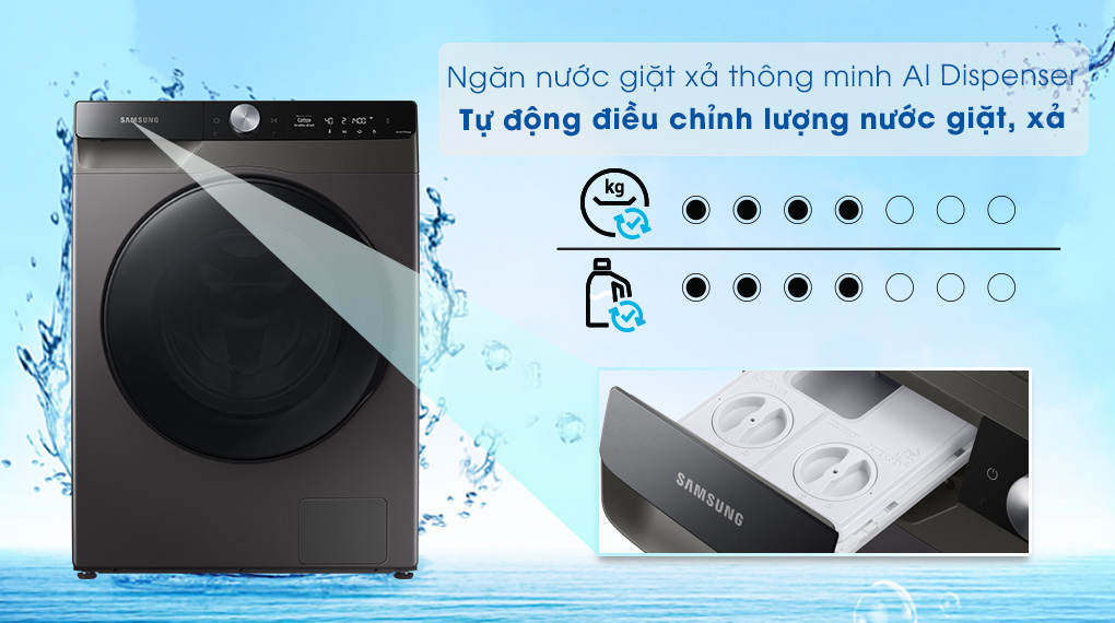 Máy giặt Samsung 11kg sấy 7kg WD11T734DBX/SV- Sản phẩm cho gia đình Việt 