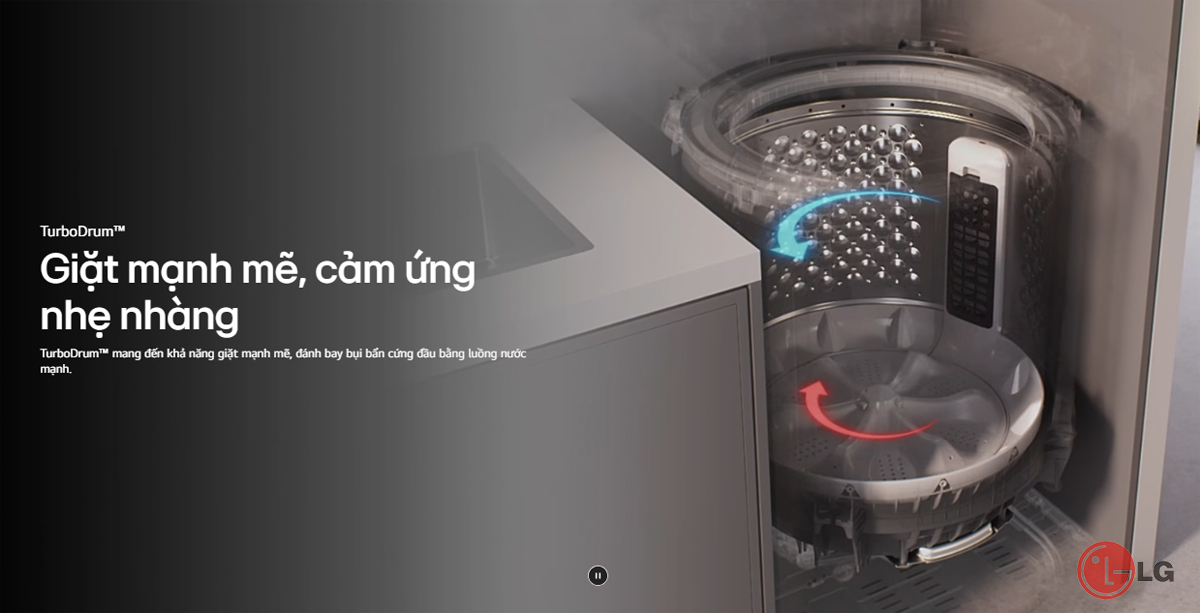 Vì sao gia đình đông người nên sử dụng máy giặt LG cửa trên T2515VBTB 