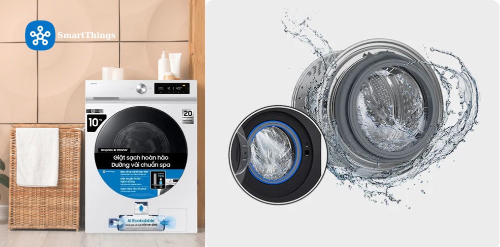 Máy giặt Samsung 11kg WW11CGP44DSH/SV sử dụng công nghệ AI có thông minh như lời đồn