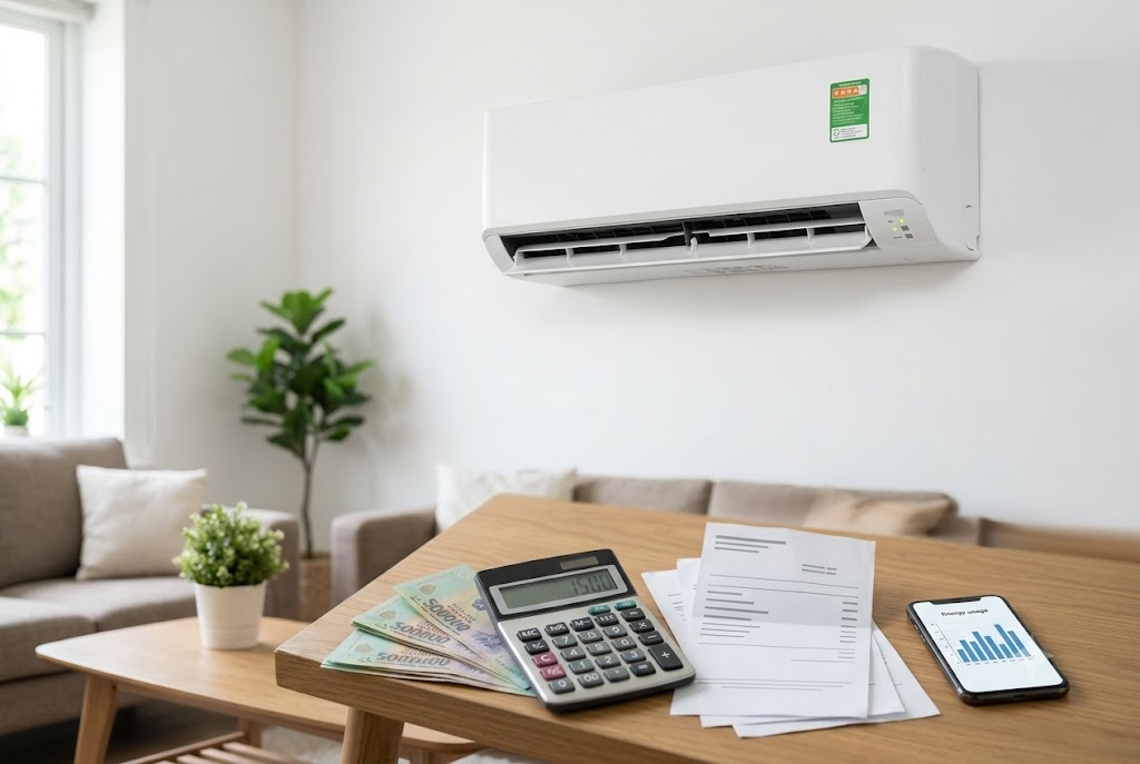 Điều hòa Panasonic CS-N18AKH-8 Non-Inverter một tháng hết bao nhiêu tiền điện?