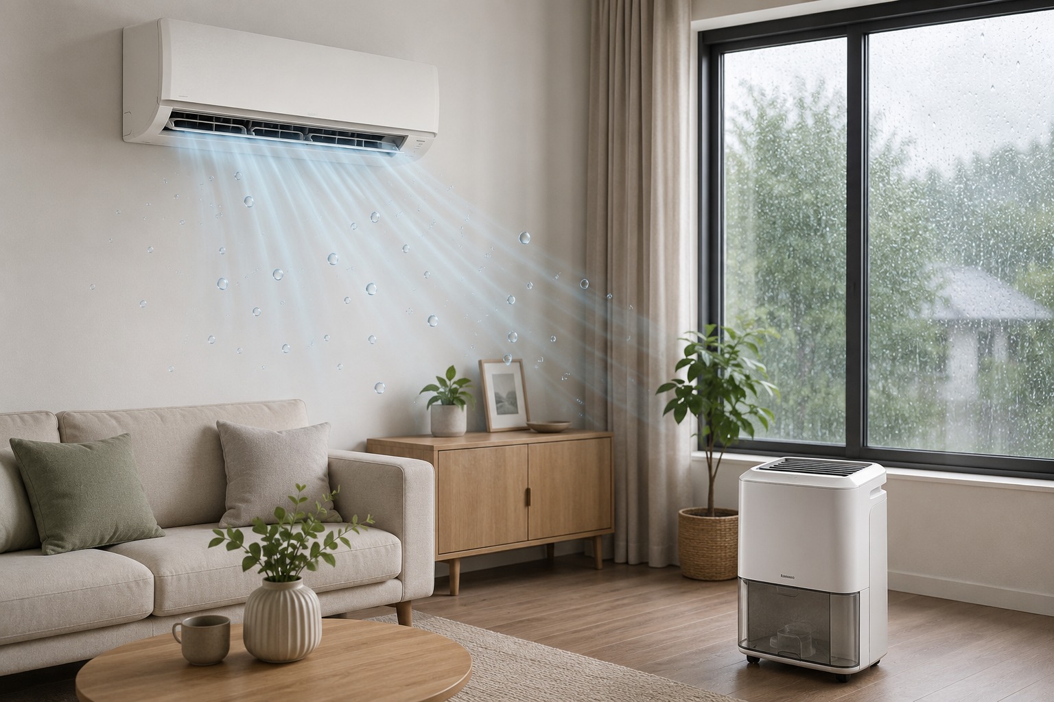 Chế độ hút ẩm Dry của điều hòa Panasonic CS-U18BKH-8 có thay thế được máy hút ẩm chuyên dụng?