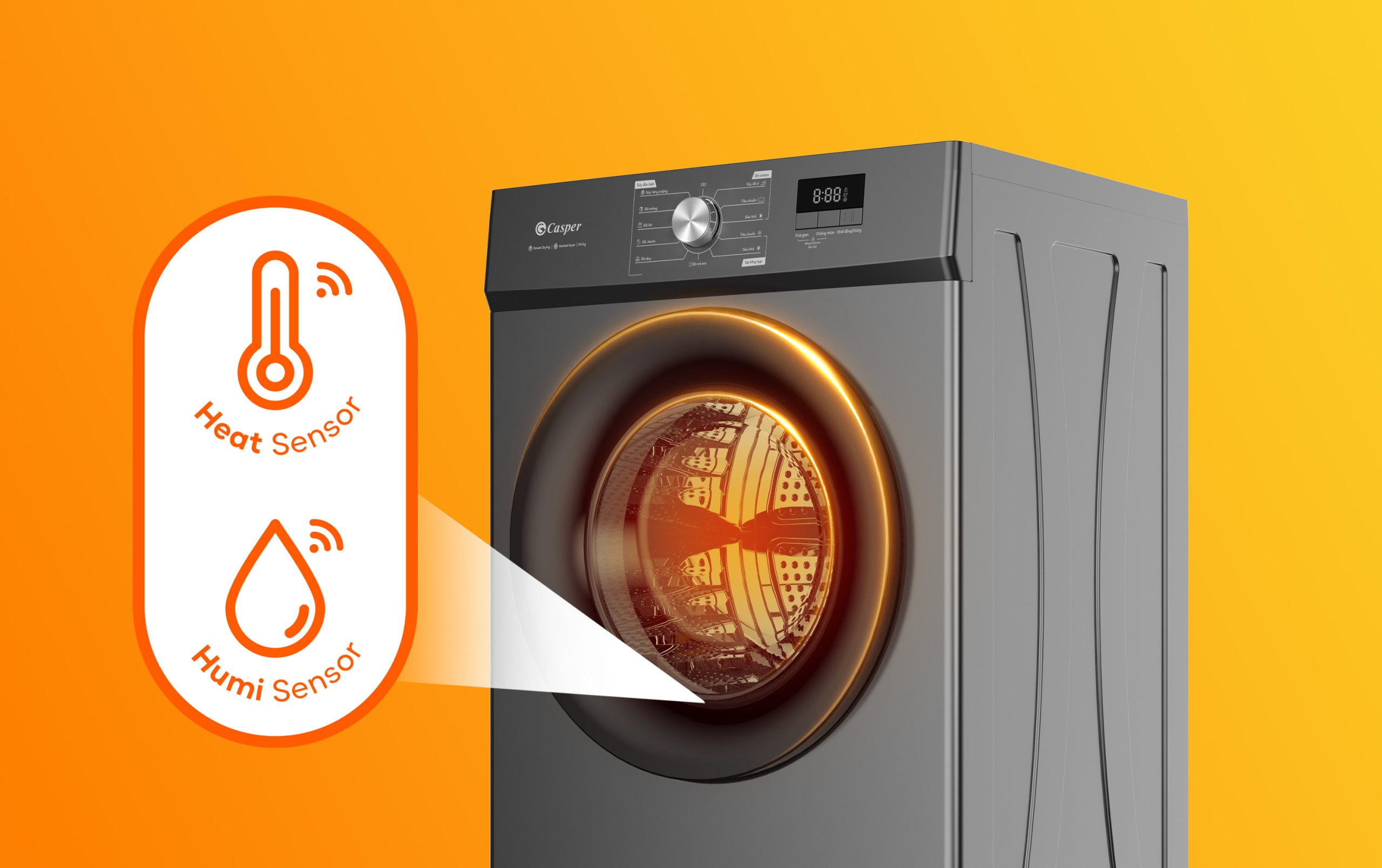 Đặc điểm nổi bật và hữu ích của máy sấy quần áo Casper TD-E82VG1 mà bạn nên nắm rõ