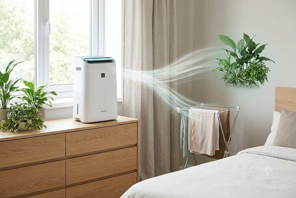 Mua 1 mà dùng được tới 3 chức năng với máy hút ẩm Sharp DW-E16FA-W