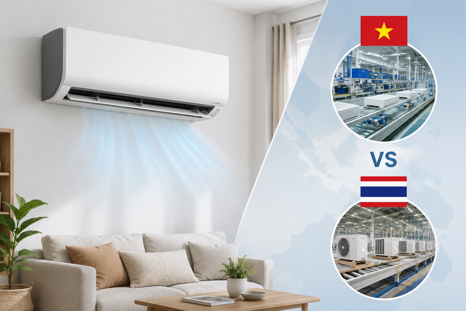Điều hòa Daikin 22000btu FTKF60ZVMV được sản xuất tại Việt Nam hay Thái Lan?