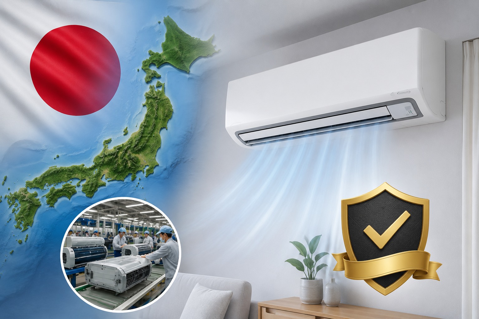Điều hòa Daikin 24000btu FTKF71ZVMV có xuất xứ từ đâu? Bảo hành mấy năm?