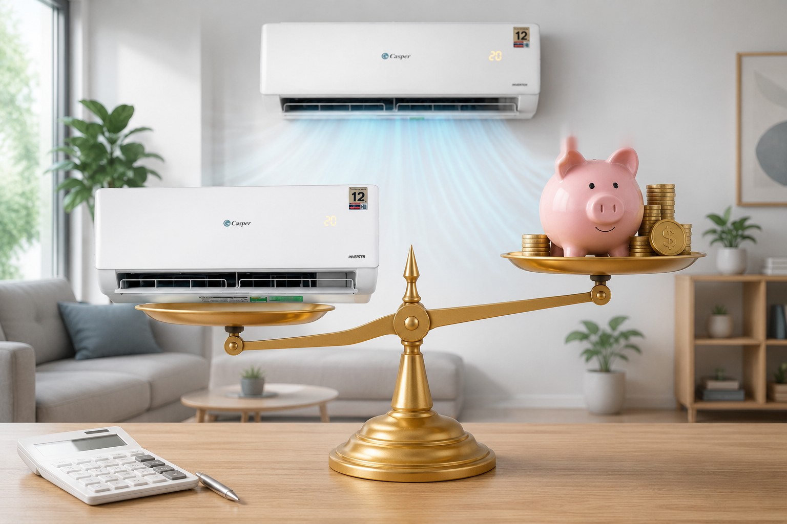 Chỉ 4,9 triệu đồng, điều hòa Casper JC-09IU36 liệu có phải máy Inverter rẻ nhất hiện nay?