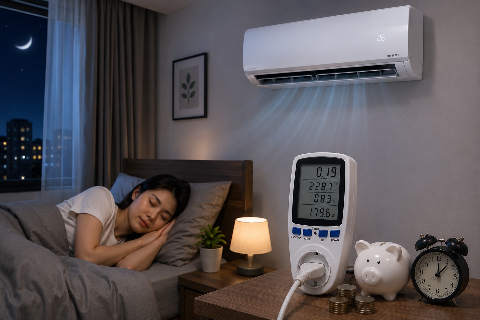 Thực hư chuyện điều hòa Casper inverter JC-09IU36 chỉ tốn 4.000đ tiền điện mỗi đêm?