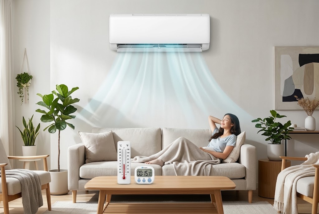 Trải nghiệm hiệu quả làm lạnh nhanh của điều hòa Casper JC-12IU36, mất bao lâu để làm mát?