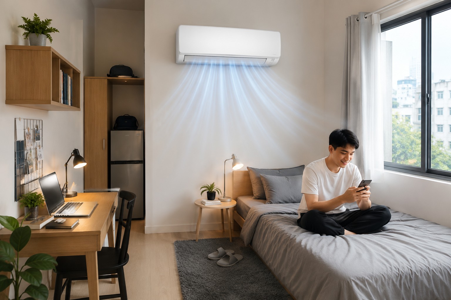 Sinh viên ở trọ, người đi thuê nhà: Vì sao điều hòa Casper JC-12IU36 là lựa chọn kinh tế nhất?