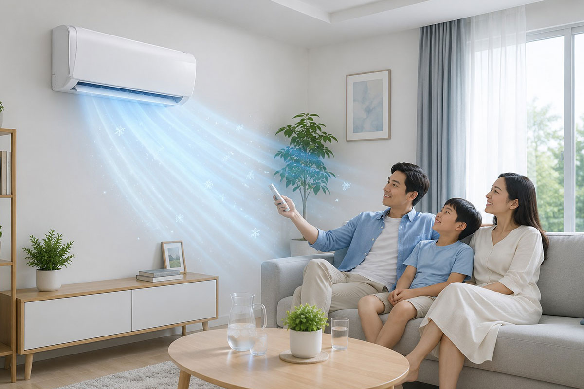 Trải nghiệm hiệu quả làm lạnh nhanh của điều hòa Casper JC-12IU36, mất bao lâu để làm mát?