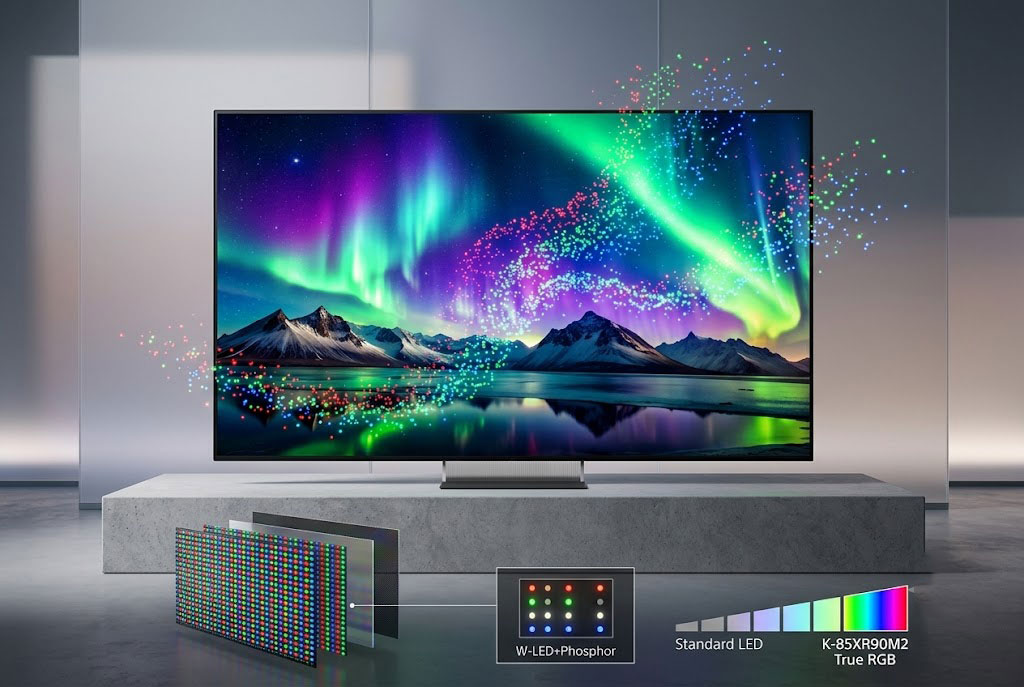 Đánh giá tivi Sony 85 inch 4K K-85XR90M2 với công nghệ True RGB có gì khác so với tivi thường?