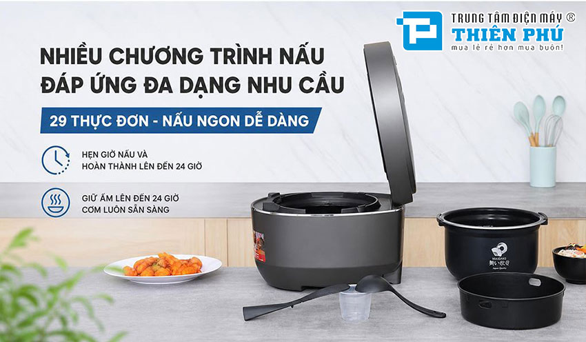 Nồi Cơm Điện Cao Tần Áp Suất Tuần Hoàn Sharp KS-XW181V-S 1.8 Lít