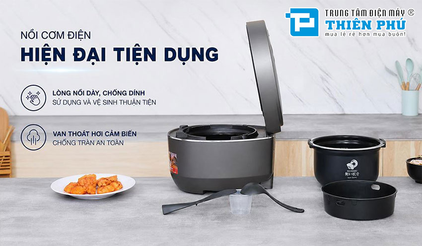 Nồi Cơm Điện Cao Tần Áp Suất Tuần Hoàn Sharp KS-XW181V-S 1.8 Lít