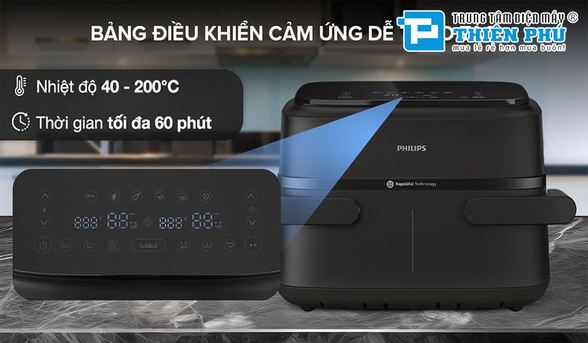 Nồi Chiên Không Dầu Philips NA150/00 7.1 Lít