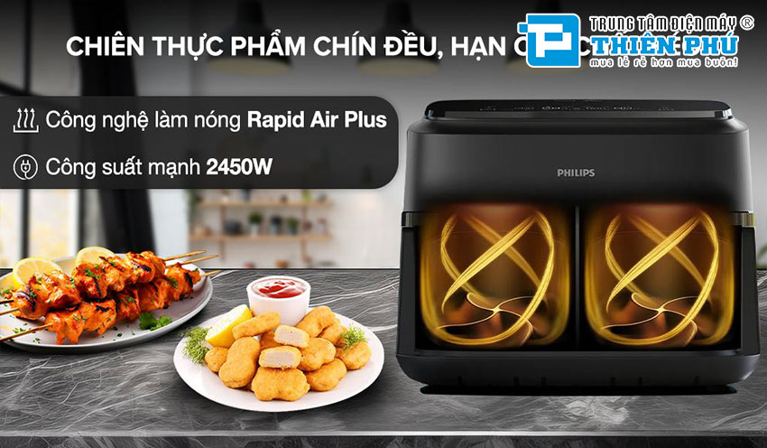 Nồi Chiên Không Dầu Philips NA150/00 7.1 Lít