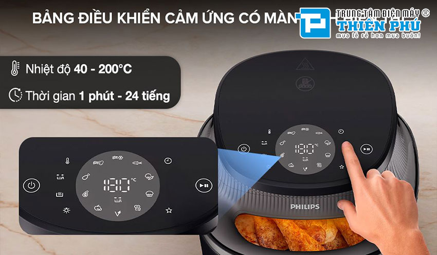 Nồi Chiên Không Dầu Philips NA332/00 6.2 Lít