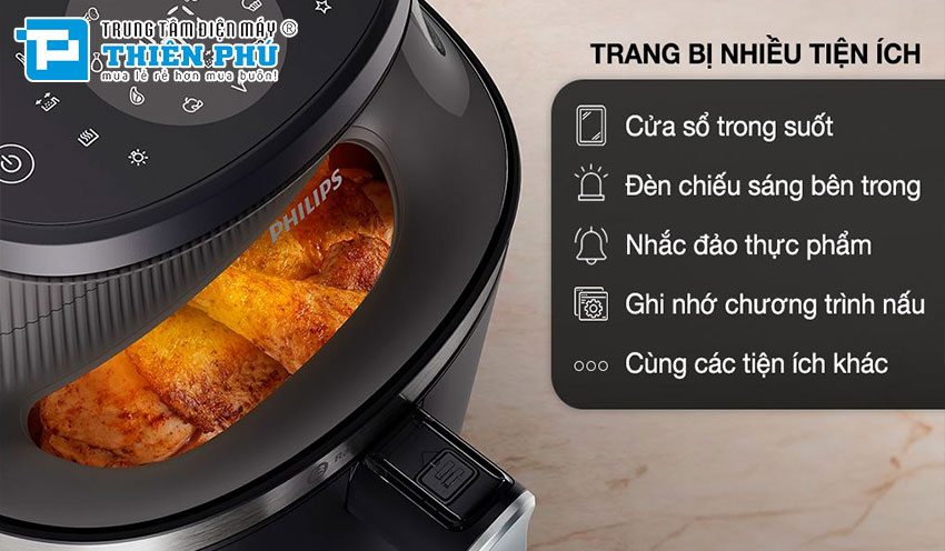 Nồi Chiên Không Dầu Philips NA332/00 6.2 Lít