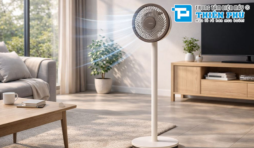 Quạt Đứng Tuần Hoàn Sharp PJ-CD227V-W