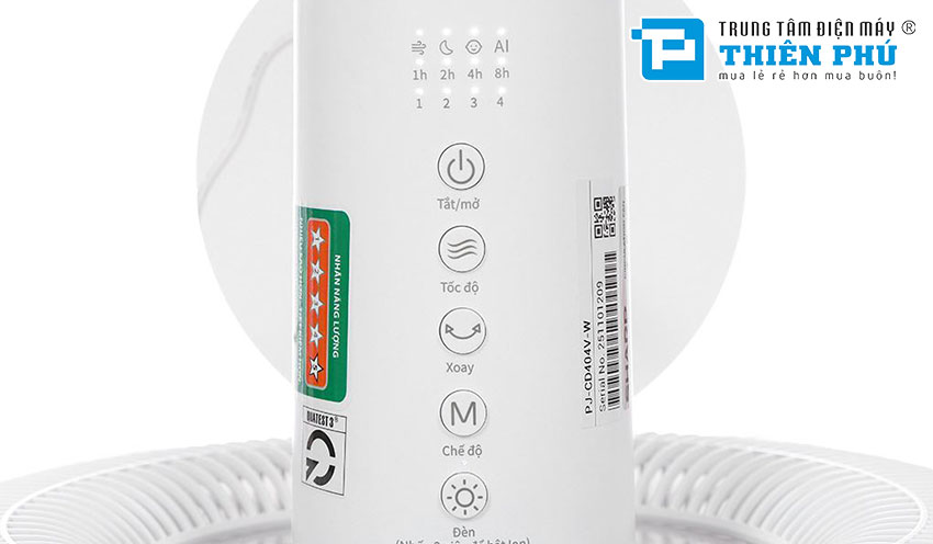 Quạt Đứng Tuần Hoàn Sharp PJ-CD404V-W
