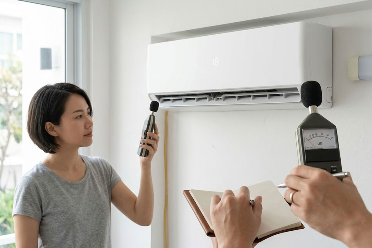Máy cơ hoạt động có ồn ào? Đánh giá độ ồn trên điều hòa Casper giá rẻ SC-09FB36A
