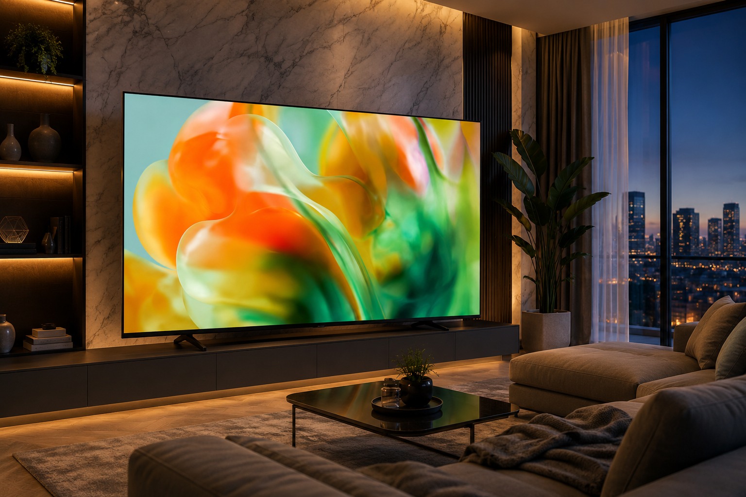 Nâng tầm không gian sống cùng siêu phẩm tivi Samsung Mini LED 75 inch UA75M80HAKXXV