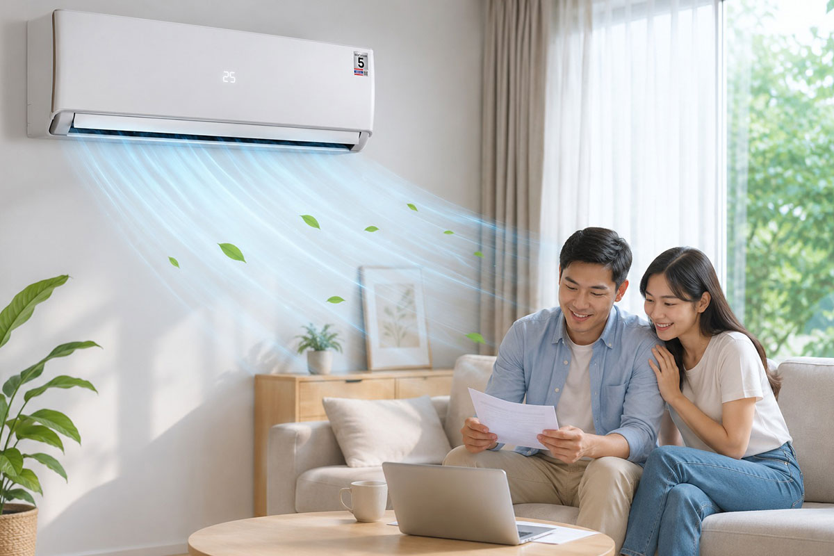 Lo lắng về tiền điện khi dùng máy cơ 18000btu? Thử ngay điều hòa Casper SC-18FB36M với ECO