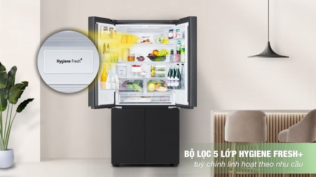 Bạn nên chọn tủ lạnh LG 4 cánh F61BMD để cho phòng bếp hiện đại hơn