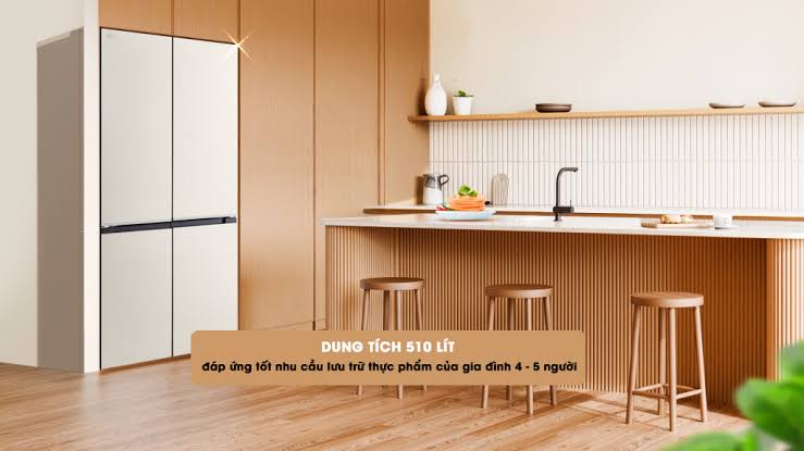 Tủ lạnh LG F51EG 4 cánh mang tới không gian sang trọng và tiện nghi