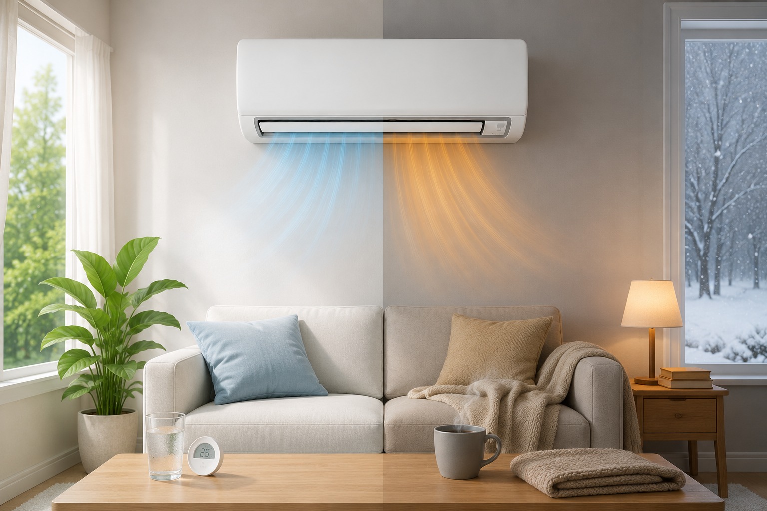 Có sưởi nhẹ: Nên chọn điều hòa Daikin 1 chiều FTHB60ZVMV hay máy 2 chiều?