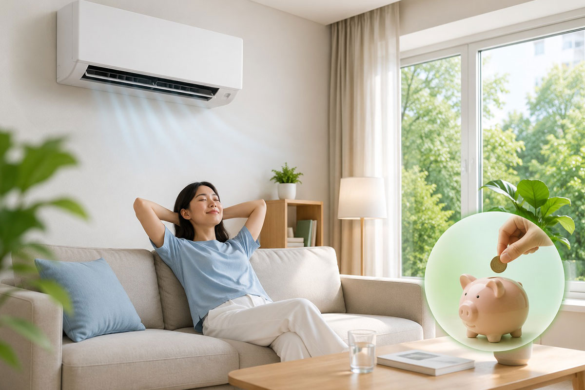 Bí quyết dùng điều hòa Daikin 9000btu inverter FTKY25ZVMV thả ga không lo tiền điện