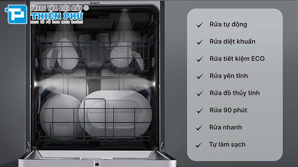 Máy Rửa Bát Hafele 15 Bộ HDW-F6052G (535.29.652)