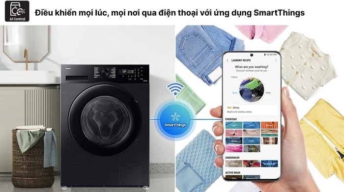 Máy giặt Samsung 12kg WW12CGC04DABSV giá rẻ nhưng hội tụ đầy đủ tính năng hiện đại 