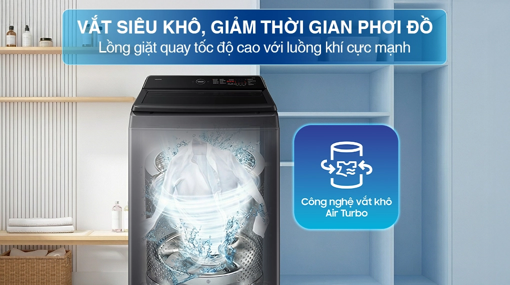Cách dùng máy giặt Samsung cửa trên WA40F17E7CSV thế nào cho hiệu quả