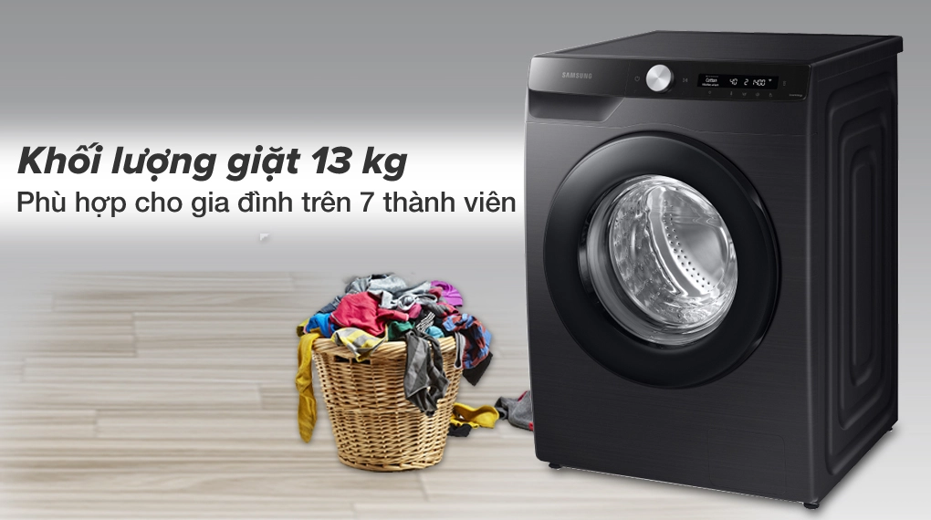 Máy giặt Samsung 13kg WW13T504DAB/SV trở thành lựa chọn hàng đầu cho gia đình đông thành viên